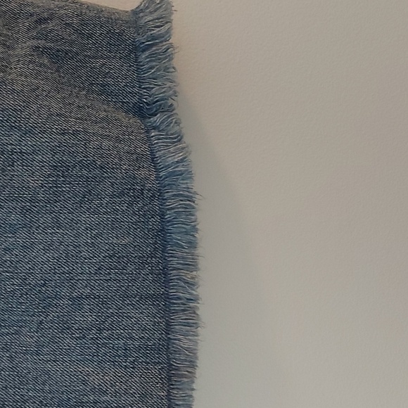 We The Free Denim Mini Skirt Distressed with Raw Hem Size 26 - Picture 4 of 7